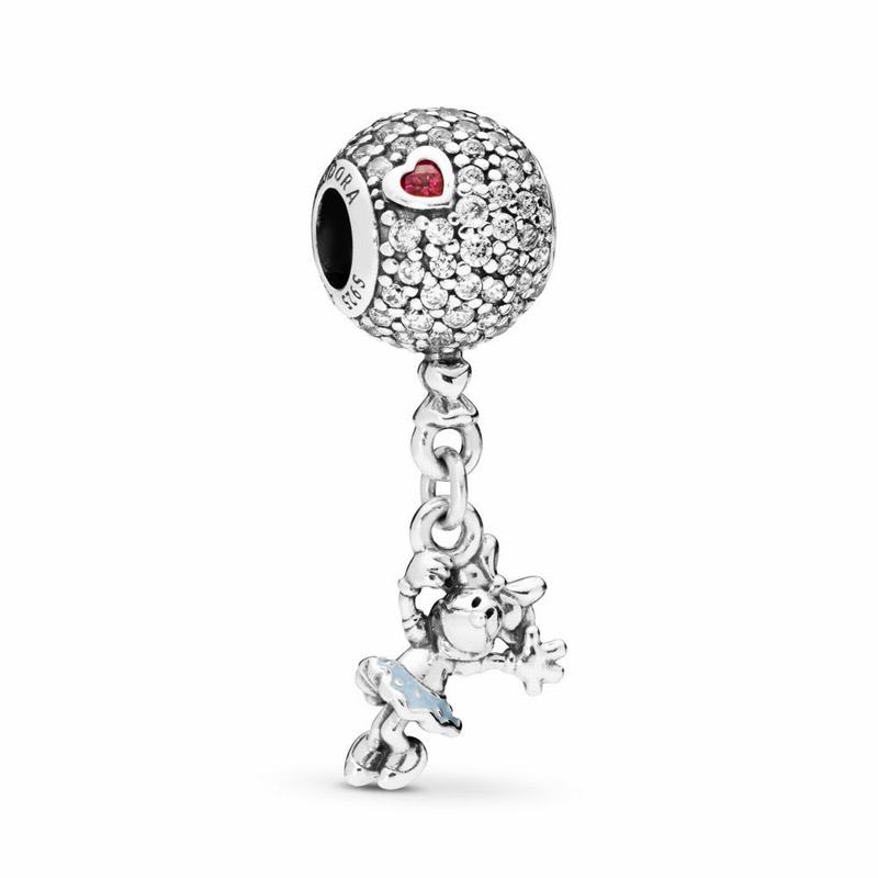 Pandora Australia Disney Floating Minnie Dangle Charm - Sterling Silver | SQVRJH123